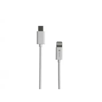 Kabel Lightning (m) -> USB-C (m) 2m MFi Prati Weiß Natec NKA-2151
