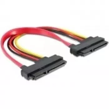 SATA-Kabel DeLOCK 84406 22pin / 22pin FM 0,2 m Rot