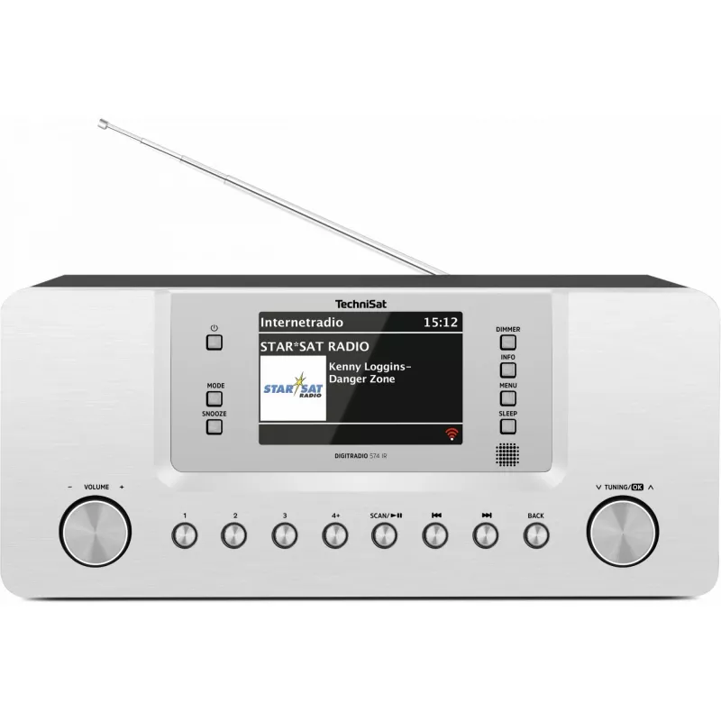 TechniSat DigitRadio 574 IR - Audiosystem - 2 x 5 Watt - Silber (0001/2951)