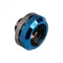 Bitspower Multi-Link Adapter G1/4 Zoll Außengewinde auf 16 mm AD Hardtube-Geradfitting, glänzend schwarz