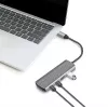 LogiLink USB 3.2 Gen2 Hub 7+1-Port 2x USB-A 5x USB-C PD 100W Aluminium