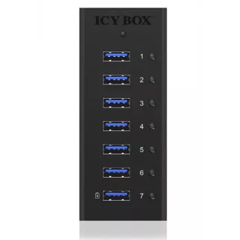 ICY BOX IB-AC618 USB 3.2 Gen 1 (3.1 Gen 1) Type-B 5000 Mbit/s Schwarz