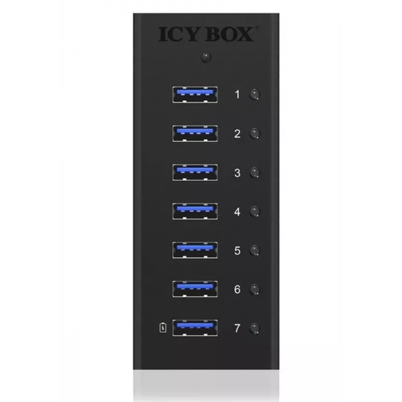ICY BOX IB-AC618 USB 3.2 Gen 1 (3.1 Gen 1) Type-B 5000 Mbit/s Schwarz