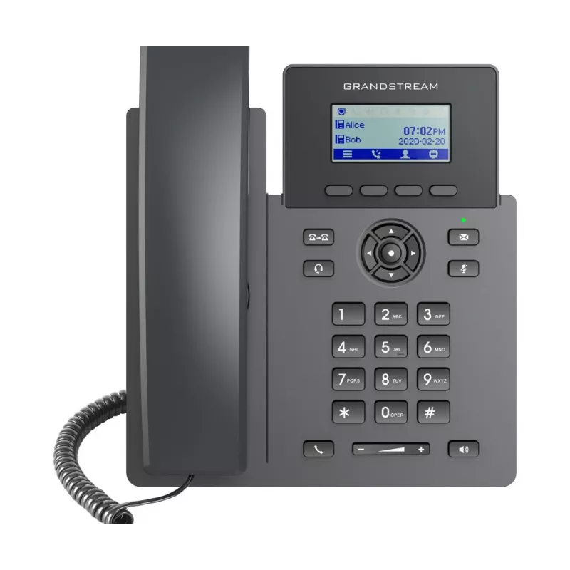 Grandstream Networks GRP2601P IP-Telefon Schwarz 2 Leitungen LCD