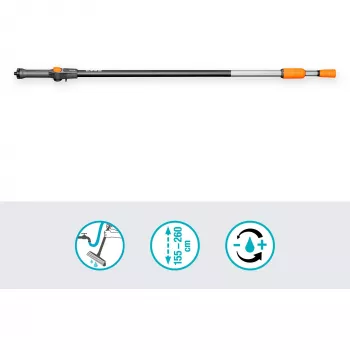 Schlauchhalter GARDENA 18804-20 Aluminium Schwarz Orange 2,6 m
