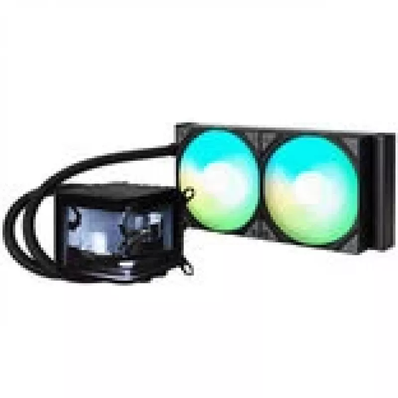 Jonsbo D32 STD PC-Gehäuse + TRYX PANORAMA Komplette Wasserkühlung, ARGB - 240 mm, schwarz