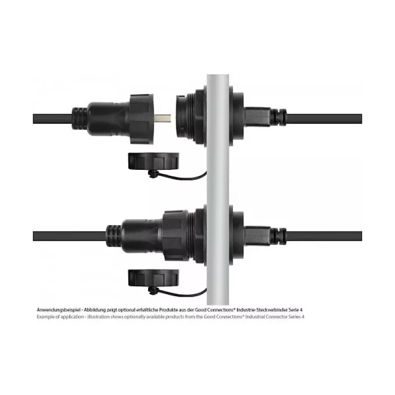 Good Connections Industrie-Plug S4 -USB 2.0 A-A 1m Kabel