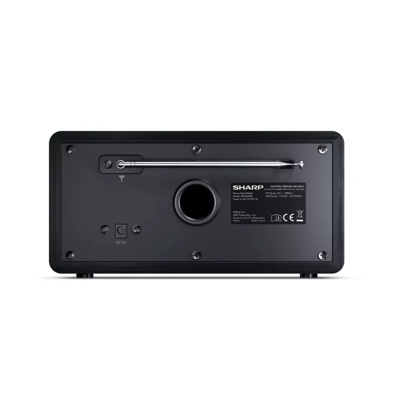 Sharp DR-450 Digitalradio – Schwarz, Personal, Digital, DAB, DAB+, FM, 87,5 – 108 MHz, 174,928 – 239,2 MHz, 3 W