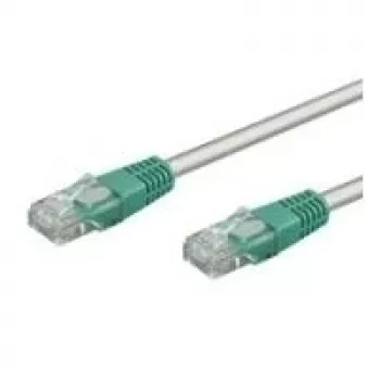 Wentronic Goobay CAT 5e Crossover-Patchkabel, U/UTP, Grau, Grün, Grau-Grün, 0,25 m - CCA Kupfer-Mix (68609)