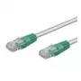 Wentronic Goobay CAT 5e Crossover-Patchkabel, U/UTP, Grau, Grün, Grau-Grün, 0,25 m - CCA Kupfer-Mix (68609)