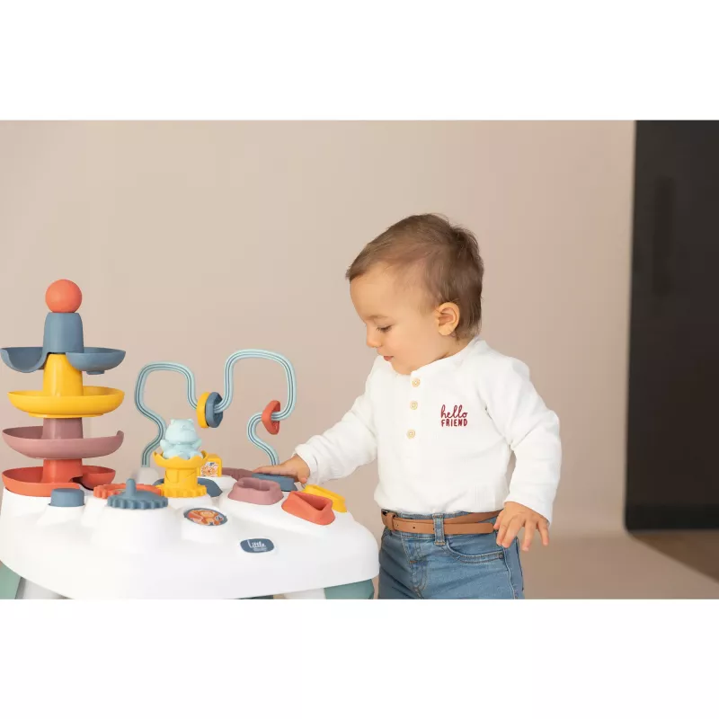 Aktivitätstisch SMOBY Little interaktiver Tisch 140320 für Kleinkinder, Spielfläche mit Licht und Geräuschen