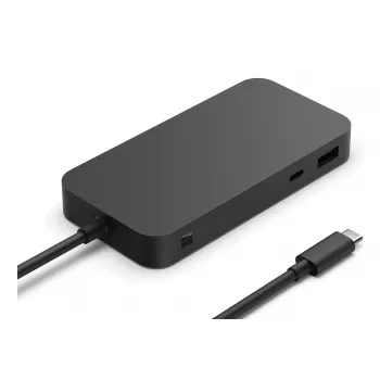Dockingstation Microsoft Surface USB4 Dock Kabelgebunden Schwarz 100W Power Delivery