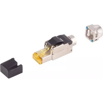 Werkzeugloser RJ45 Cat.6A STP Netzwerkstecker von ShiverPeaks, Modell 08-51011