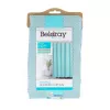 Duschvorhang Beldray LA035655FAS Waffel-Design Blau, Stoff-Duschvorhang 180x180 cm