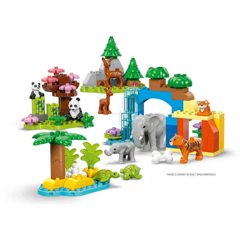 LEGO DUPLO Town Wilde Tierfamilien 3-in-1 Spielset 10446 – 92 Teile, ab 2 Jahren, 200×220×340 mm