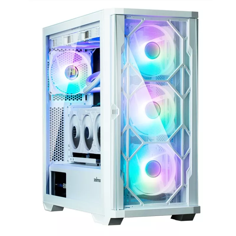 Zalman Z10 DUO ATX ZM-IF120 x4 Weiß