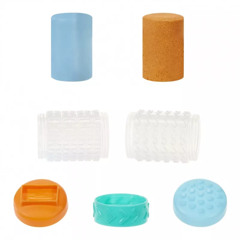 Plastikmasse Wonder Factory Never Dry Dough, Hellblau, Orange