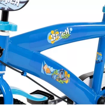 Kinderfahrrad HUFFY Disney Stitch 16 Zoll mit Stützrädern, Rücktrittbremse