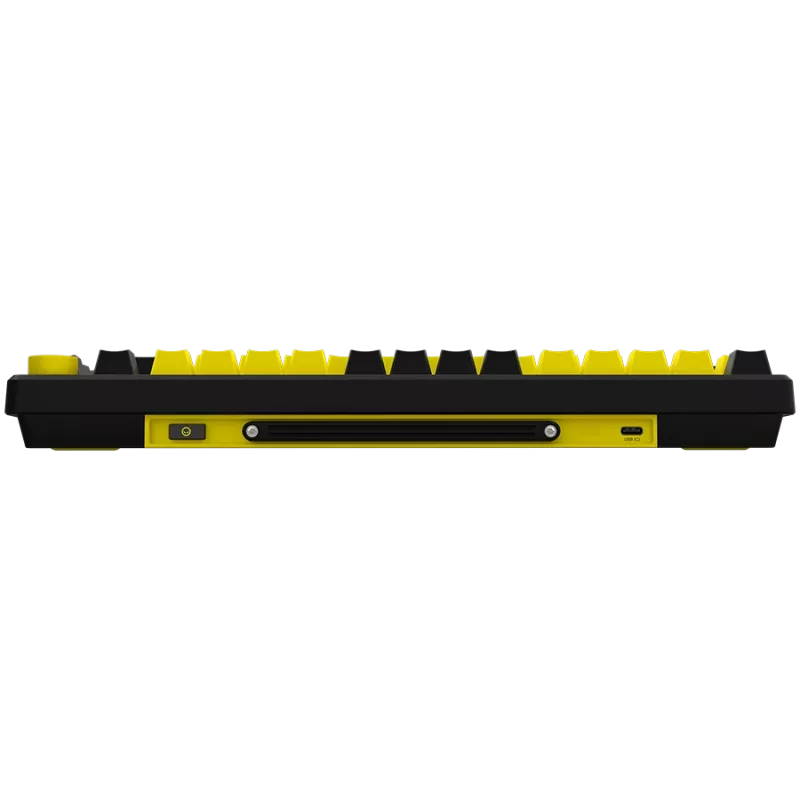 Kabellose mechanische Gaming-Tastatur LORGAR KBP7075W — Schwarz/Gelb, EN-Layout