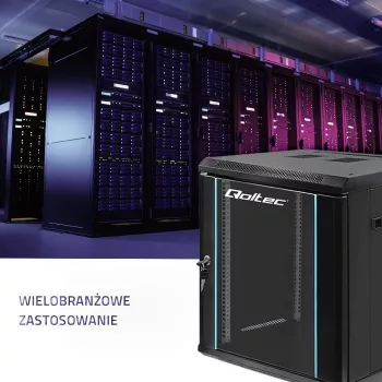19 Zoll Rack-Schrank QOLTEC 54467, 12U, 600x635x600 mm