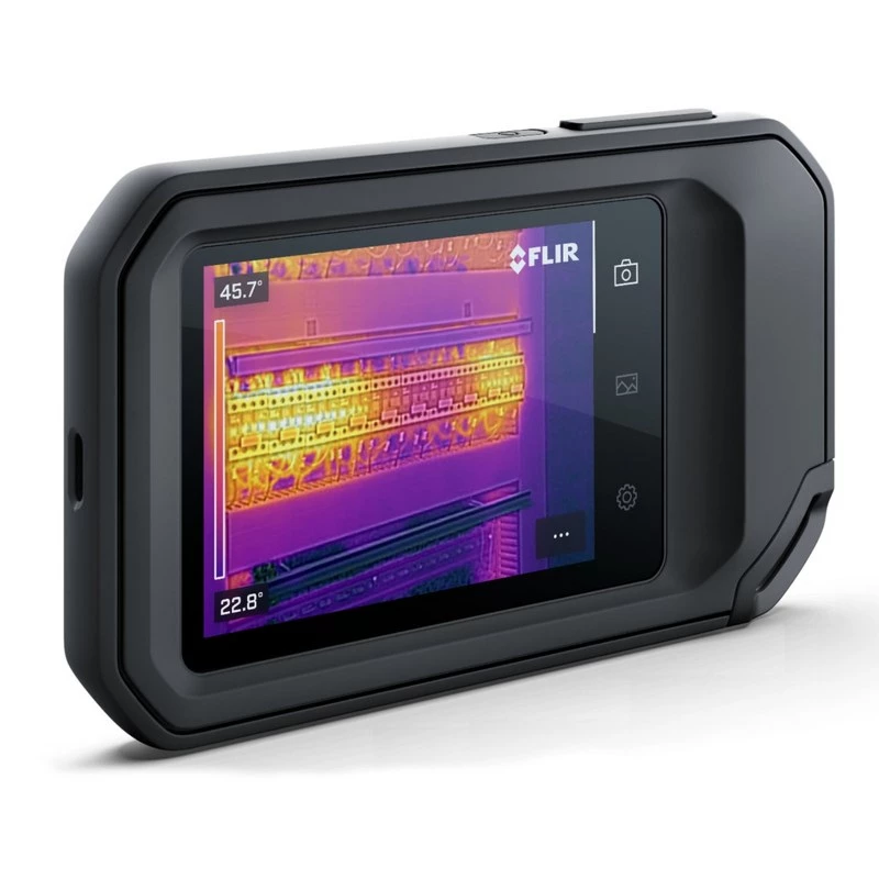 Wärmebildkamera FLIR C8, 320×240 px Wärmesensor, 3,5 Zoll LCD-Touchscreen, -20–450 °C, IP54, USB-C, 5 MP sichtbare Kamera