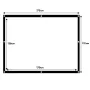Projektionsleinwand MACLEAN MC-166 84 Zoll (175 x 131 cm) Polyester freistehend/hängend 4:3