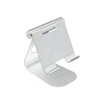 TERRATEC iTab M - Ständer für Smartphone / Tablet - Aluminium - Silber - Bildschirmgröße: 8,8-25 cm (3.5-10) - Tischständer (219728)