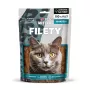 Nass-Katzenleckerli Pan Miesko Makrelenfilets Adult 100 g — Portions-Fischfilets, 25 % Protein, 70 % Feuchtigkeit