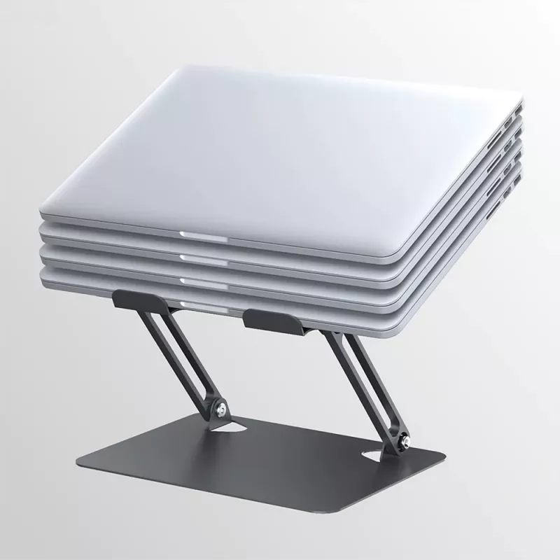 Laptop-Ständer MEDIA-TECH MT2661 — höhenverstellbar, faltbares Aluminium-Design für Notebooks bis 17 Zoll