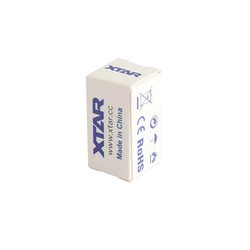 Wiederaufladbarer Akku XTAR 16340 (CR123) Li‑ion 3,7 V 850 mAh, 34 mm Höhe, 1,6 cm Durchmesser