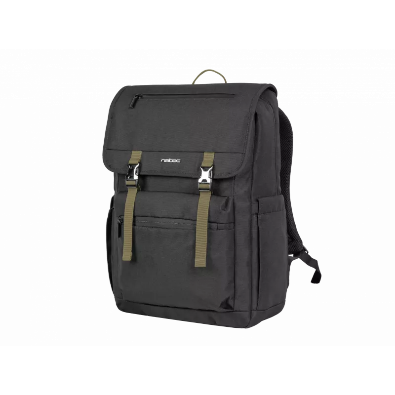Rucksack NATEC Niala Hunter Grün 39,6 cm 15,6 Zoll Schwarz 1 Fach 2 Fronttaschen