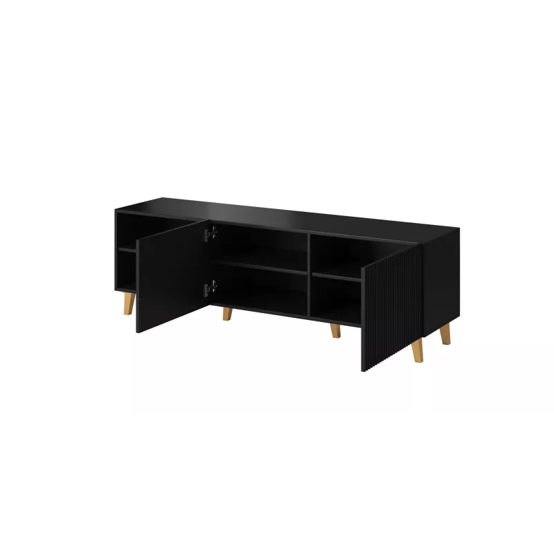 Cama RTV-Schrank PAFOS 150x42x52 schwarz matt