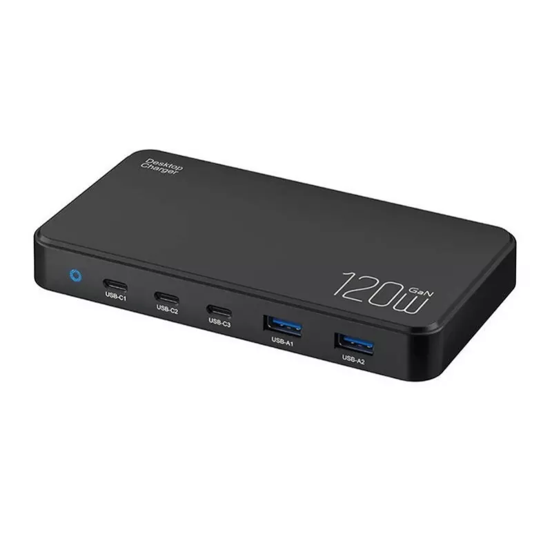 Ladestation BlitzWolf BW-i100 5-in-1 120W – Multiport-Ladegerät für Telefone, Tablets, Laptops