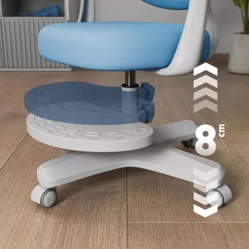 Drehstuhl Mark Adler Junior 4.6 Blau — Kinder-Schreibtischstuhl, blau, Modell Junior 4.6
