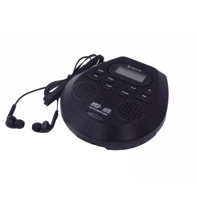 Tragbarer CD-Player Denver DMP-395B Schwarz MP3-Wiedergabe LCD-Anzeige