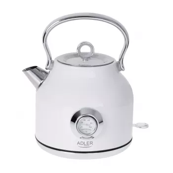Elektrischer Wasserkocher Adler 1,7 l 2200 W Metallic White