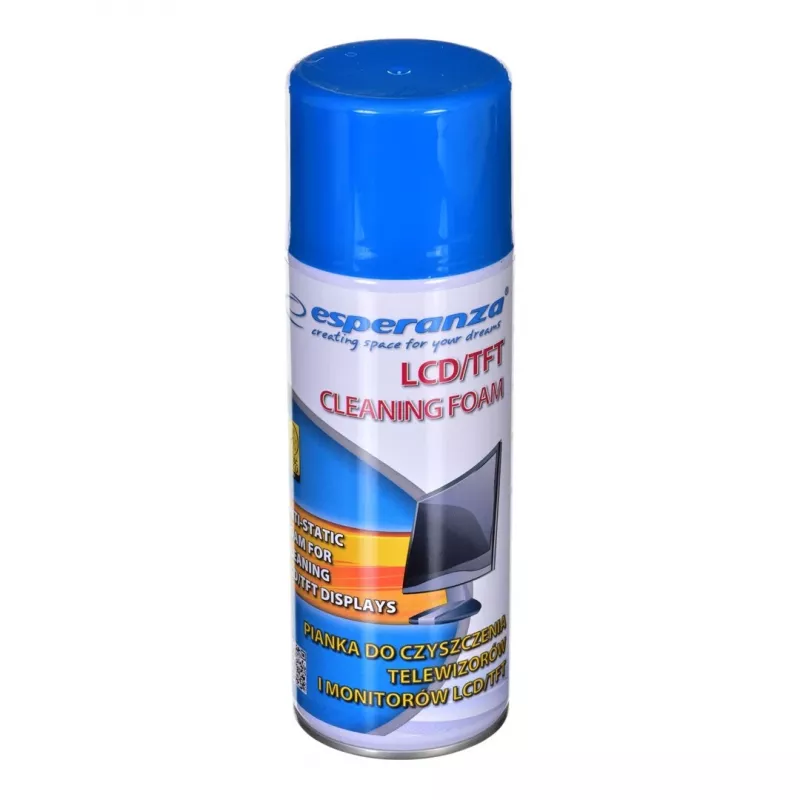 Equipment-Reinigungsschaum ESPERANZA ES119 — 400 ml für LCD/TFT/Plasma-Bildschirme, Mehrfarbig