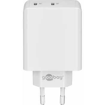 Goobay 61758 Ladegerät für Mobilgeräte Weiß Innenbereich (61758)