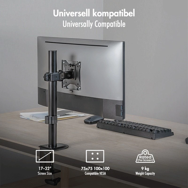 Monitorhalterung 17-32, max. 9 kg, schwarz
