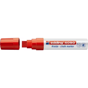 Kreidemarker Edding 4090, Meißelspitze 4–15 mm, sortierte Farben, 4er-Pack