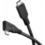 Goobay USB-C -Kabel 90° USB4 1 m schwarz - 100 W 40 Gbit/s Power (79430)