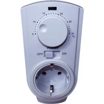 Thermostatstecker Bachmann Powersocket-Thermo 8141 weiß – Einsteck-Raumthermostat, Modell 8141