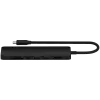 Satechi 7-in-1 USB-C Slim Multiport Adapter Ethernet (USB-C PD, 2x USB-A, HDMI 4K, Ethernet, Kartenleser micro/SD) (Schwarz)