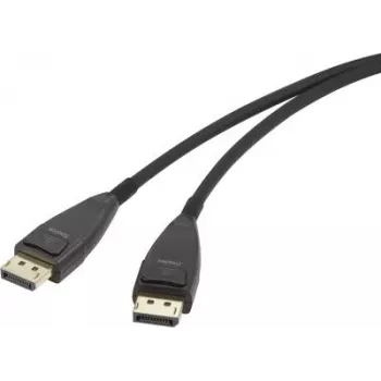 Renkforce DisplayPort-Verbindungskabel [1x DisplayPort-Stecker - 1x DisplayPort-Stecker] 20 m Schwarz (RF-3770962)