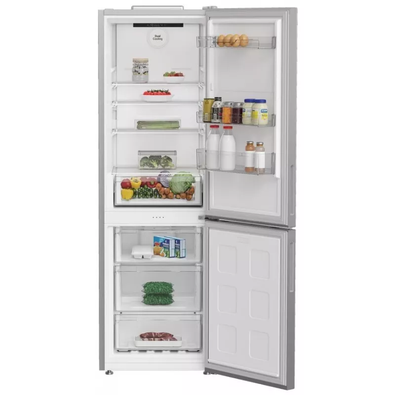 Kühlschrank Indesit INK 25402 S4E | Kompakt freistehend, No Frost, 249 L Kühlteil / 106 L Gefrierteil, H 203,5 cm, Energieklasse E, 37 dB, Silber