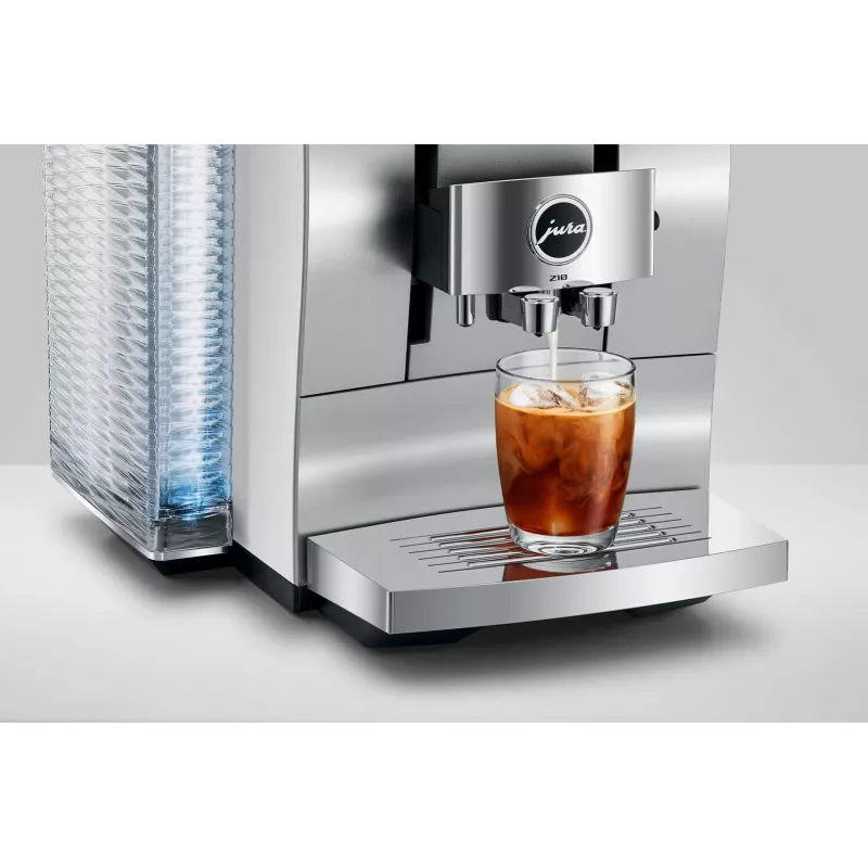 Vollautomatische Espressomaschine JURA Z10 (EB) — 2,4 L Wassertank, integriertes Mahlwerk, 1450 W, Aluminium/Weiß