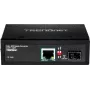TRENDnet TI-PF11SFP - Medienkonverter - GigE - 10Base-T, 100Base-TX, 1000Base-T - RJ-45 / SFP (mini-GBIC) - bis zu 40 km (TI-PF11SFP)