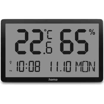 Digitale Wetterstation Hama 00222232 Schwarz Innenraum-Thermometer Hygrometer