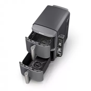 Ninja Double Stack XL Heißluftfritteuse 2 Fächer mit Temperatursonde SmartCook 9,5 L SL451EU