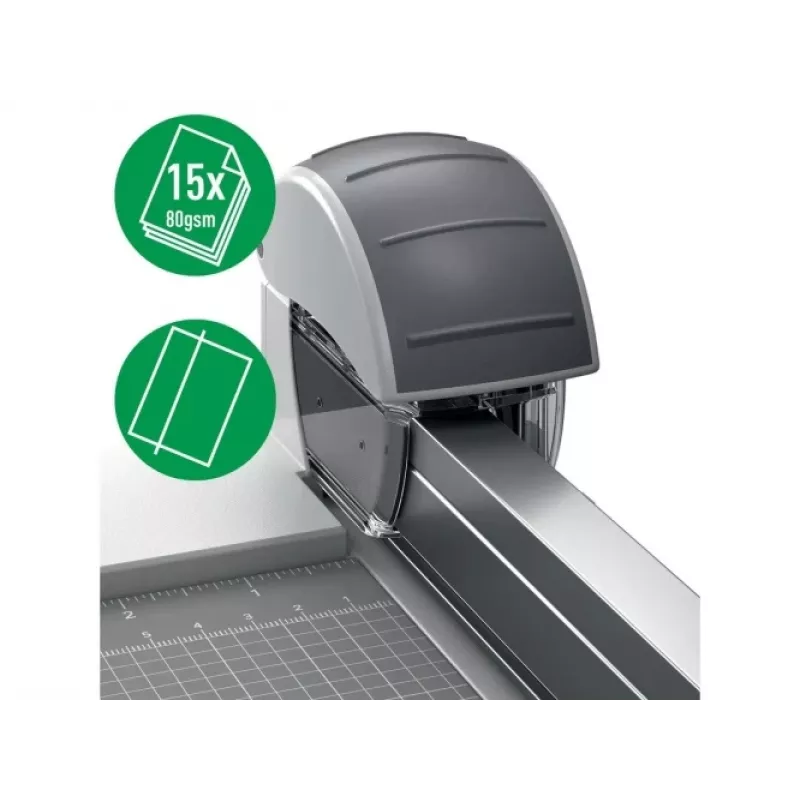 Leitz Straight Cut Blade für Precision Office Trimmer, 15 Blatt, Kunststoff, Stahl, Grau, 14 mm, 40 mm, 48 mm